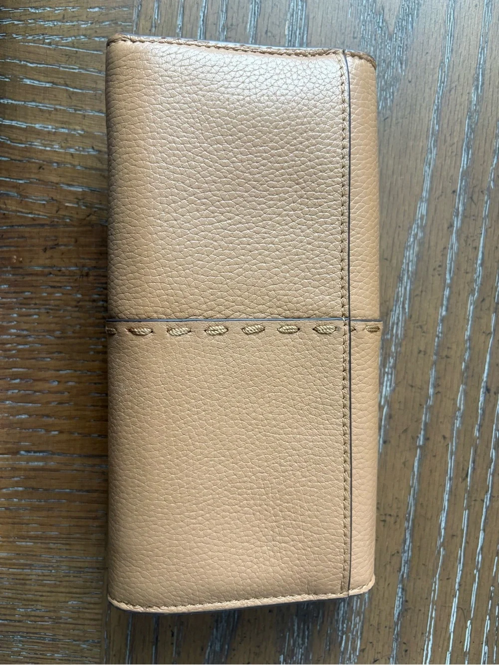 Tory Burch Beige/Tan Leather Continental Wallet